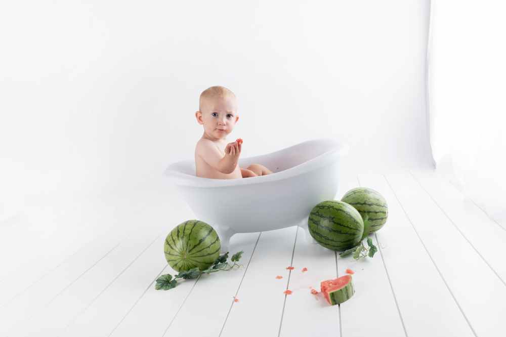 baby in bathtub